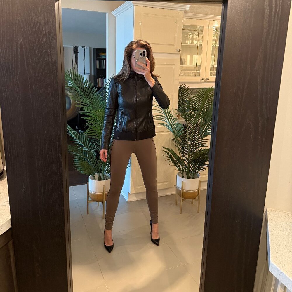 Classic Black Leather Jacket, Rudsak, US S
